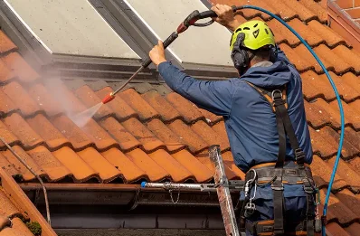Démoussage et hydrofuge de toiture à Lay
